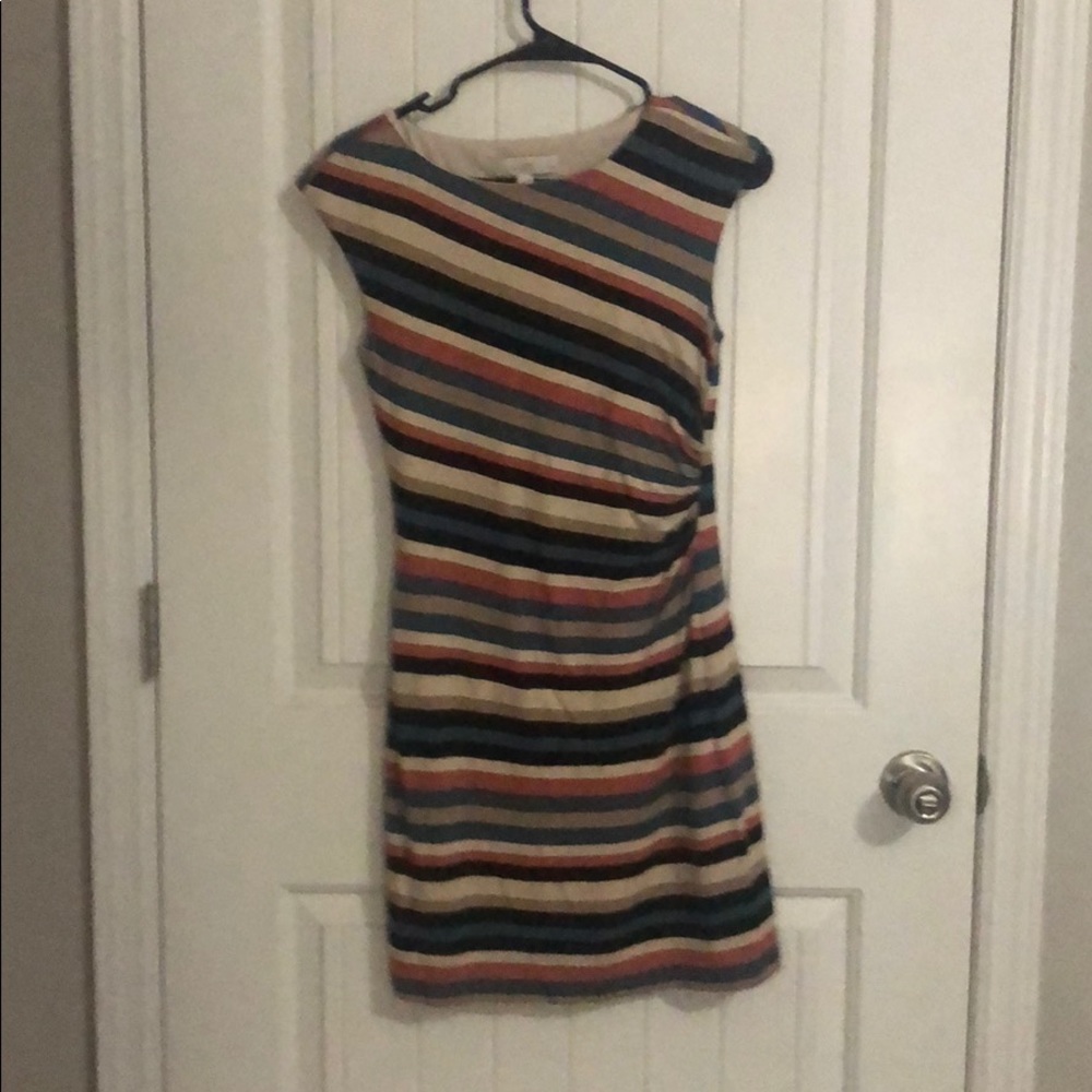 Loft multi striped dress